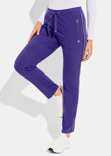 Casual trousers with shiny stripes thumbnail 1