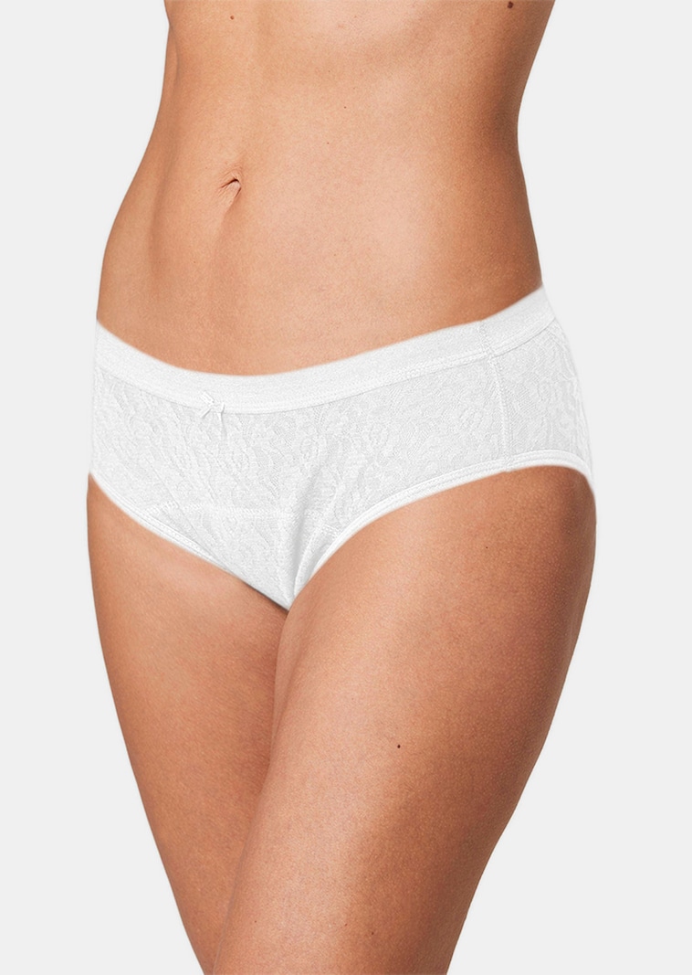 Moderner Inkontinenz-Slip in Spitze allover