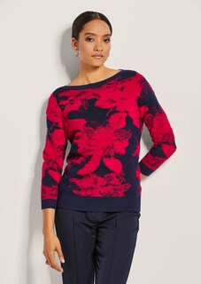 Jacquard-Pullover mit 3/4-Ärmeln thumbnail 2