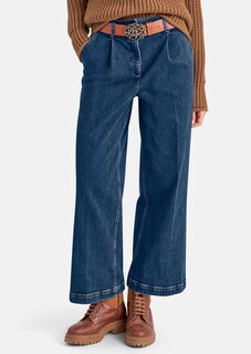 Nachhaltige Wide Leg-Jeans mit Bundfalten thumbnail 2