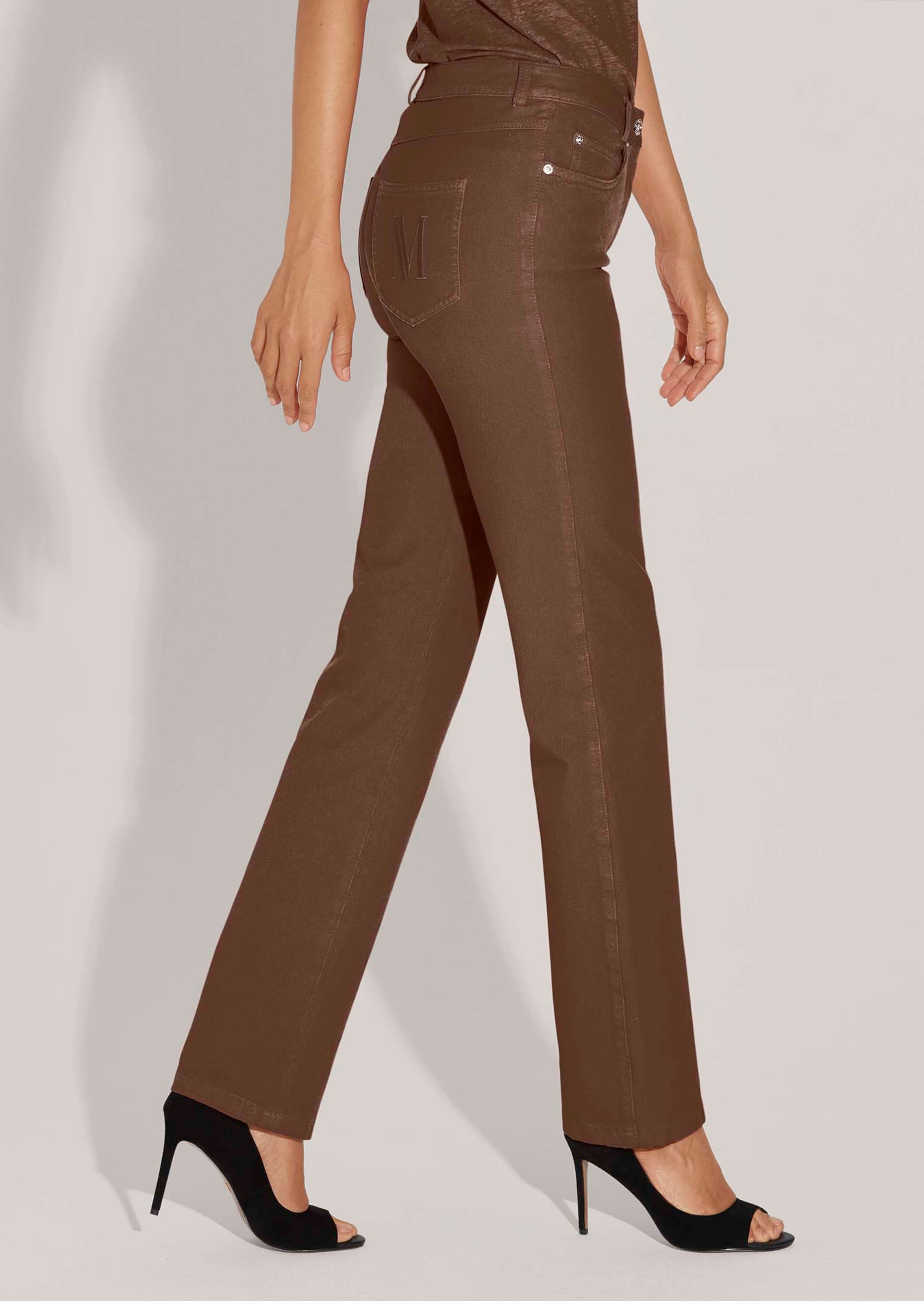 M-Jeans in gerader Form mit Logo-Stickerei thumbnail 5