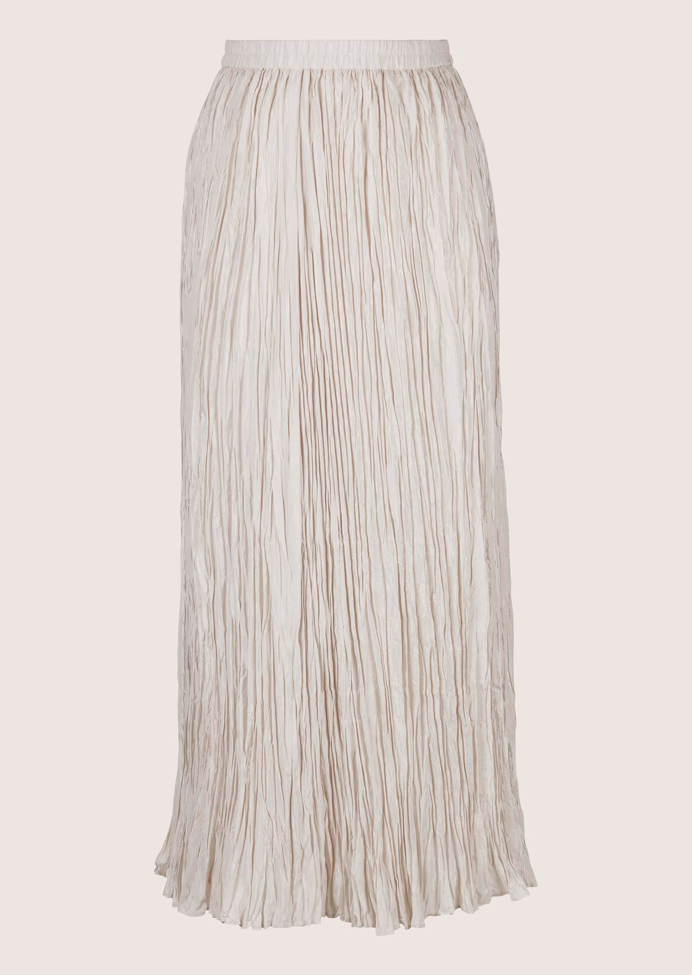 Crinkle-pleated midi skirt thumbnail 7