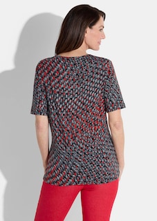 T-shirt avec imprimé à pois thumbnail 2