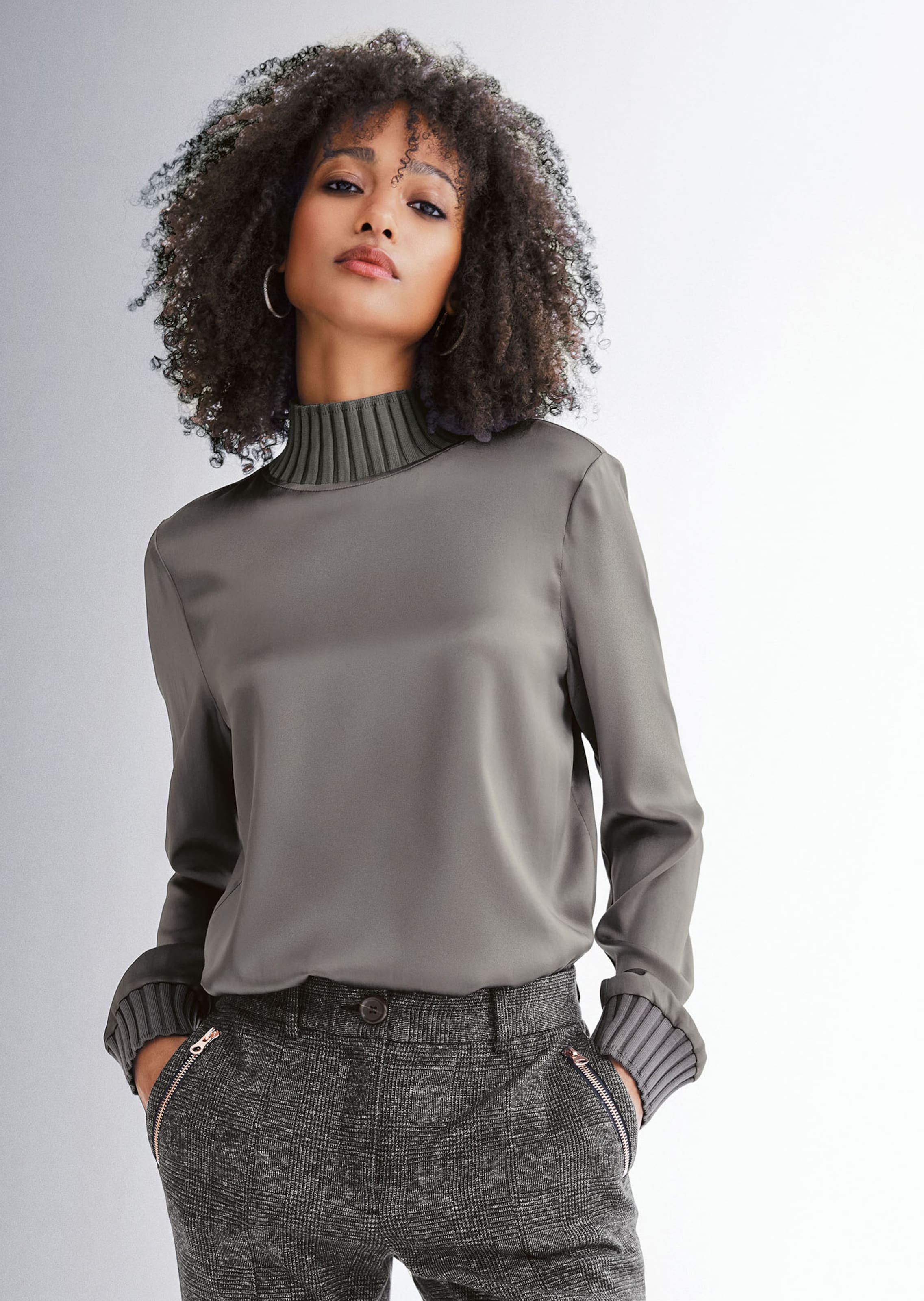 Blusenshirt aus edlem Seidenjersey