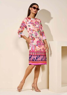 Sommerkleid im Paisley-Design mit 3/4-Ärmeln thumbnail 1