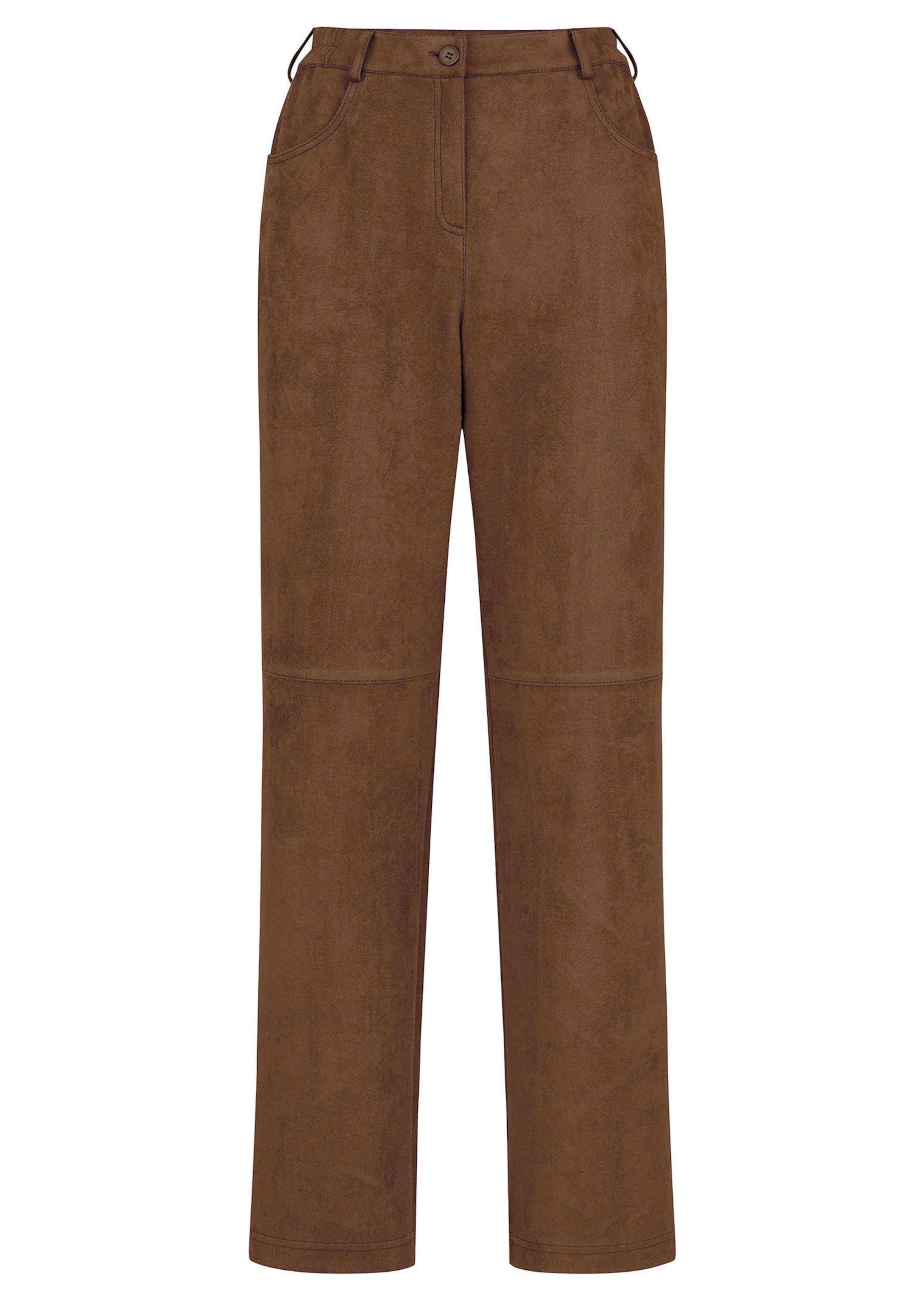 Pantalon évasé VERA aspect daim