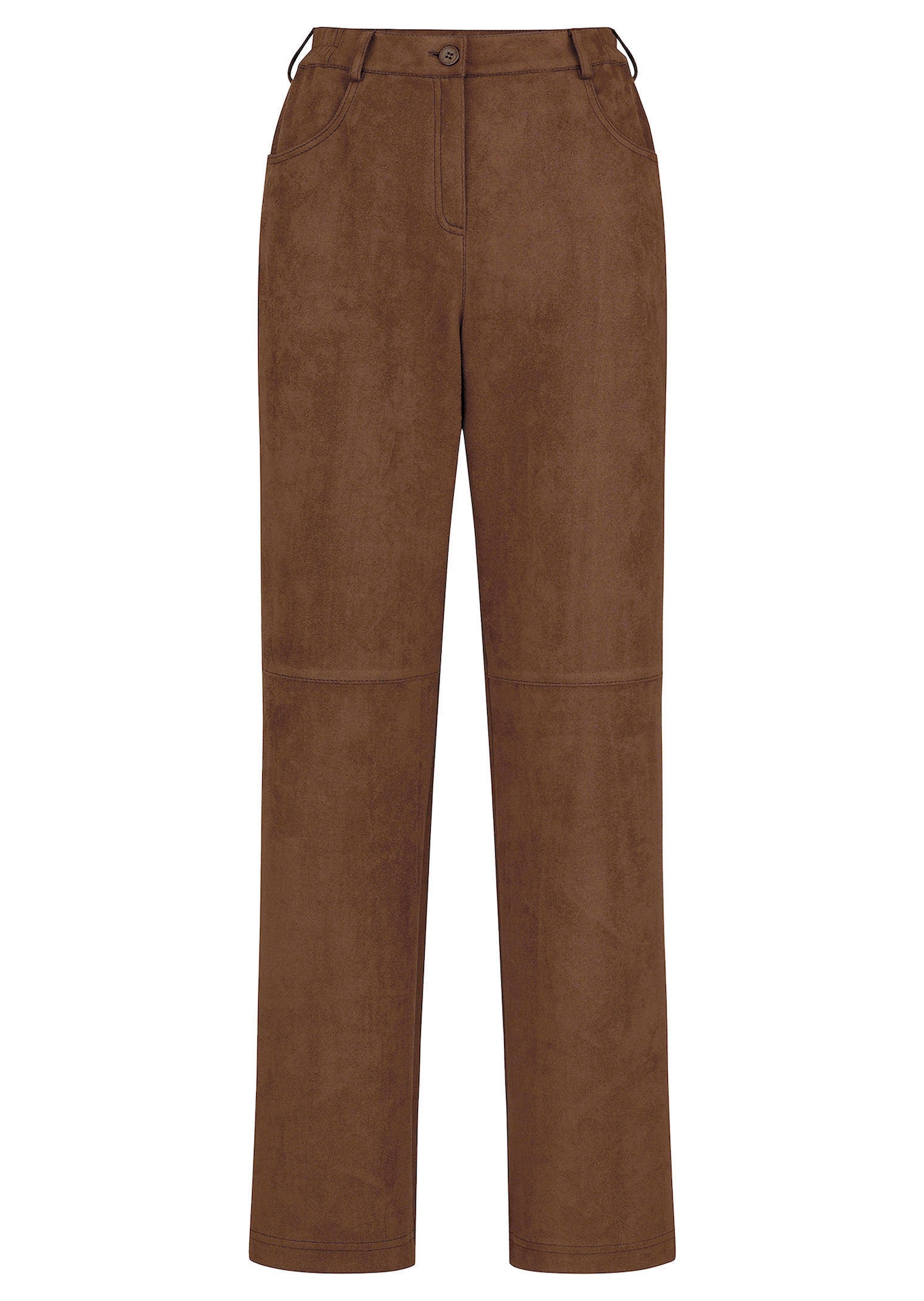 Pantalon évasé VERA aspect daim