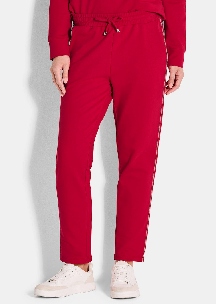 Vrijetijdsbroek met glitterband