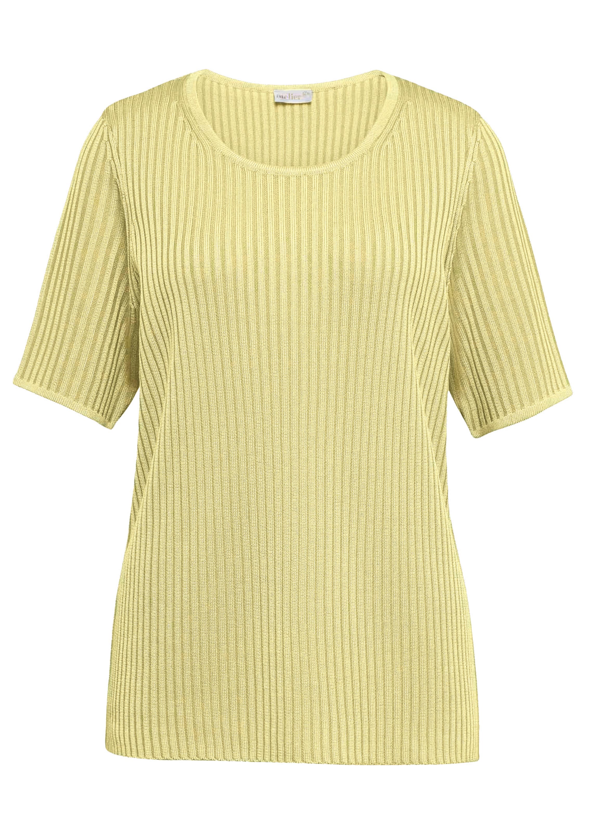 Onderhoudsarme pullover met hoogwaardige ribstructuur