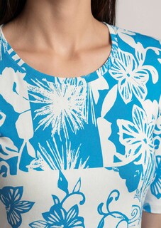 Shirt mit abstraktem Blüten-Print thumbnail 6