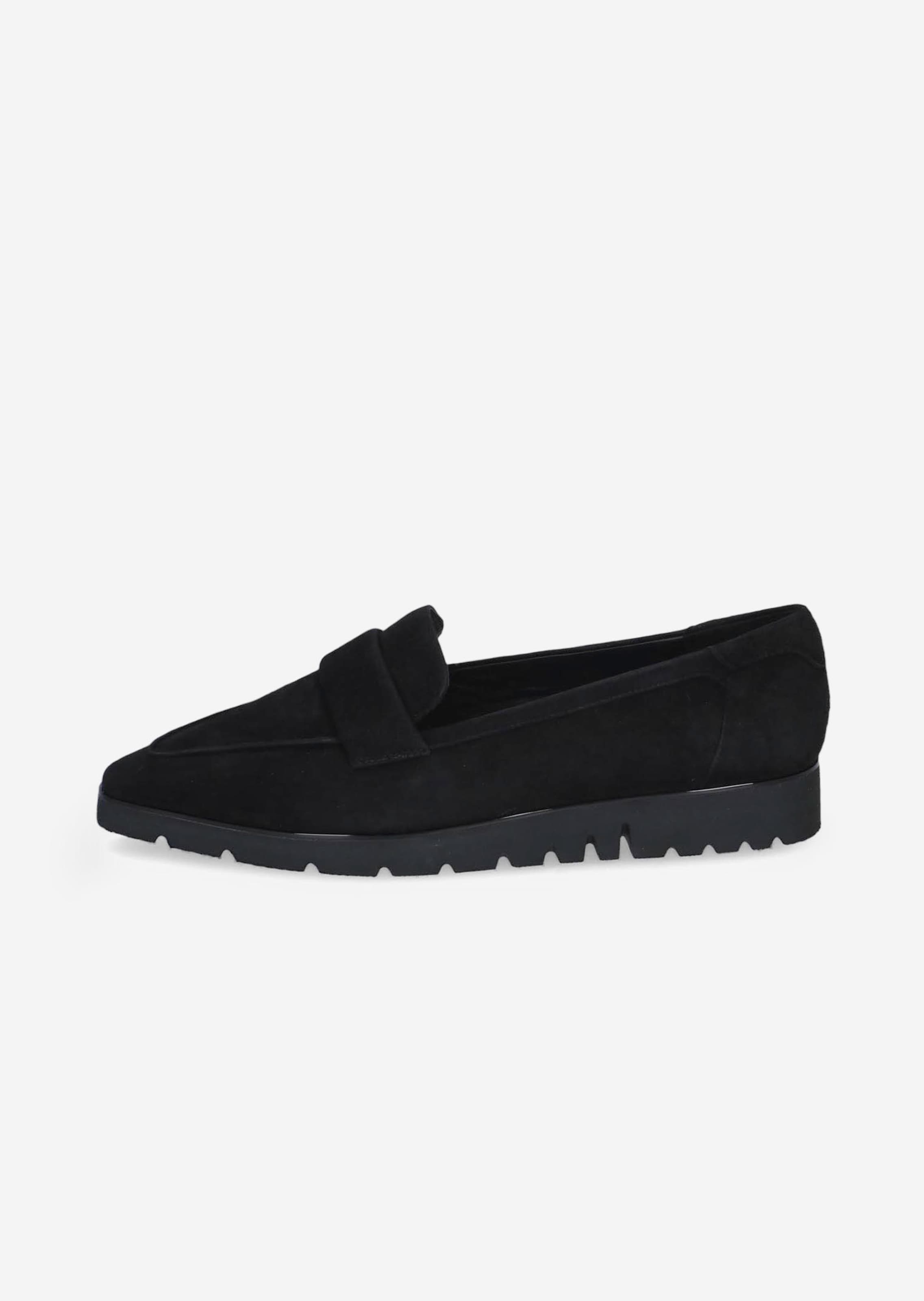 Mocassins en daim avec semelle d'un seul tenant