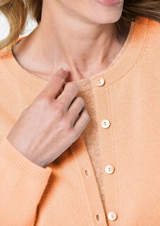 Kaschmirstrickjacke mit Rundhalsausschnitt thumbnail 5