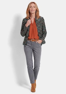 Jacke aus Jersey in Bouclé-Optik thumbnail 2