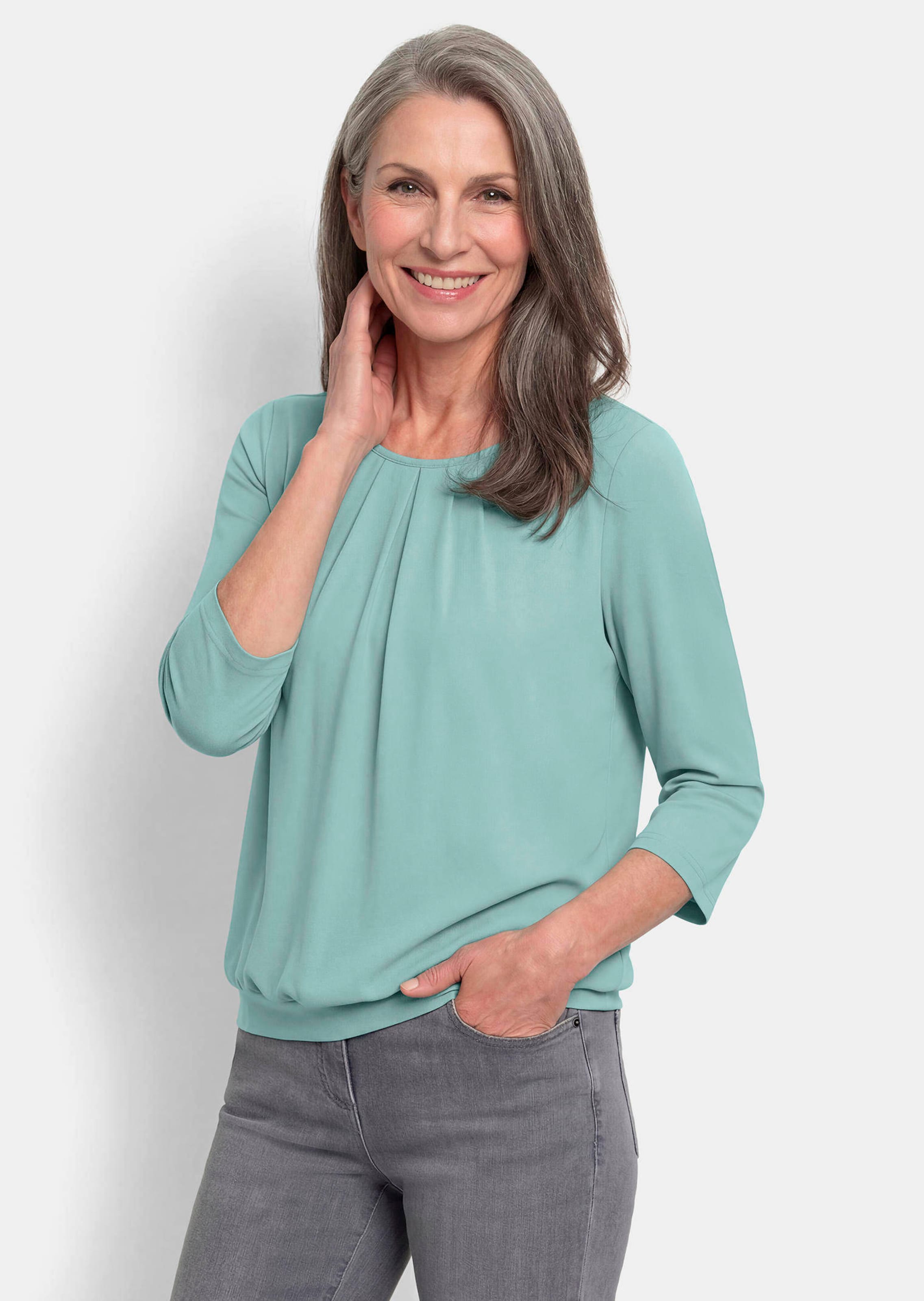 Verzorgd shirt in elegante blouselook
