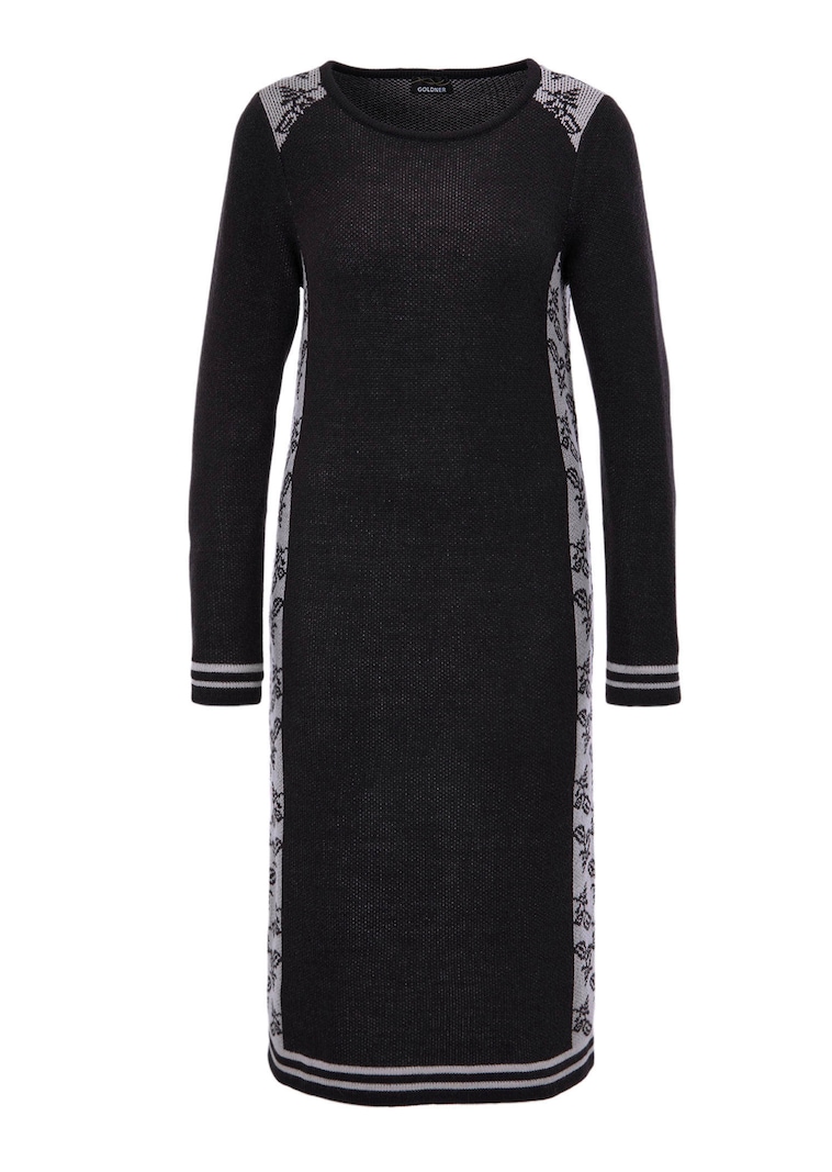 Jacquard Strickkleid
