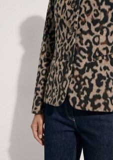 Jacquard-Blazer mit Leoparden-Muster thumbnail 6