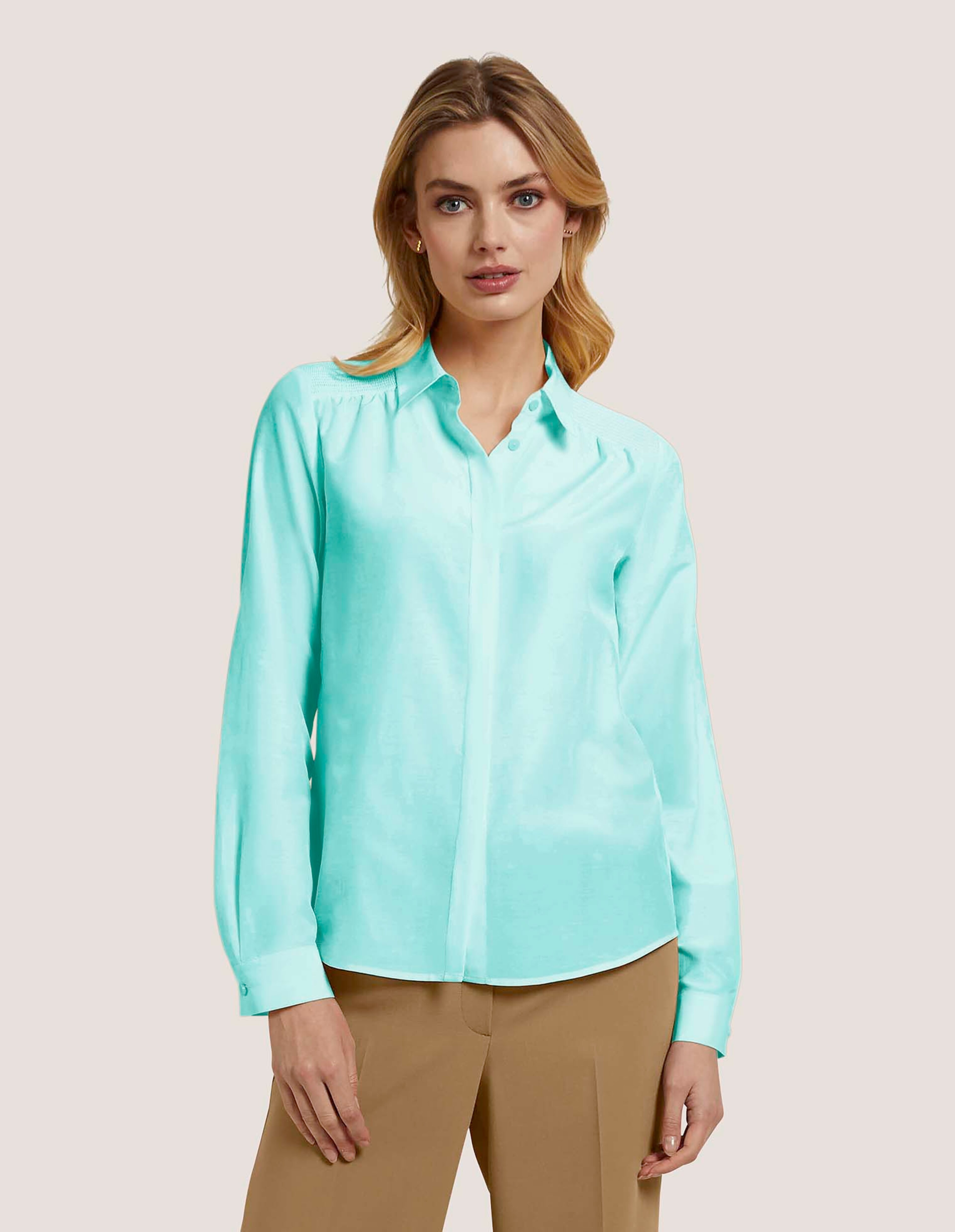 Blouse met plooien
