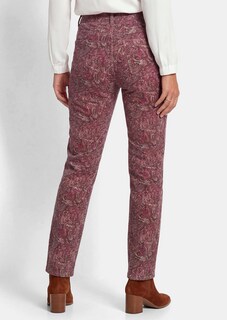Pantalon en velours côtelé LOUISA à motif cachemire thumbnail 3