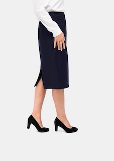 Klassieke scheerwollen rok met elastische tailleband thumbnail 3