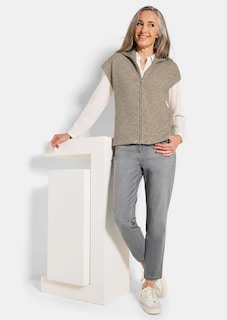 Gilet en tricot avec fermeture zippée thumbnail 4