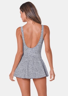 Maillot de bain style cache-cœur avec jupette thumbnail 2