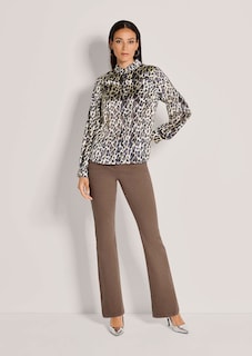 Viscose blouse met luipaardprint thumbnail 3