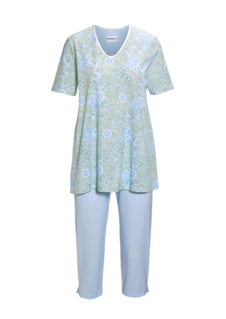 Pyjama en coton Ă manches courtes