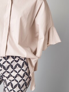 Oversizedbluse mit großem Volantärmel thumbnail 5