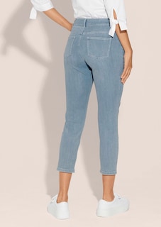 Schlanke 7/8-Jeans mit Glanz-Effekt thumbnail 4