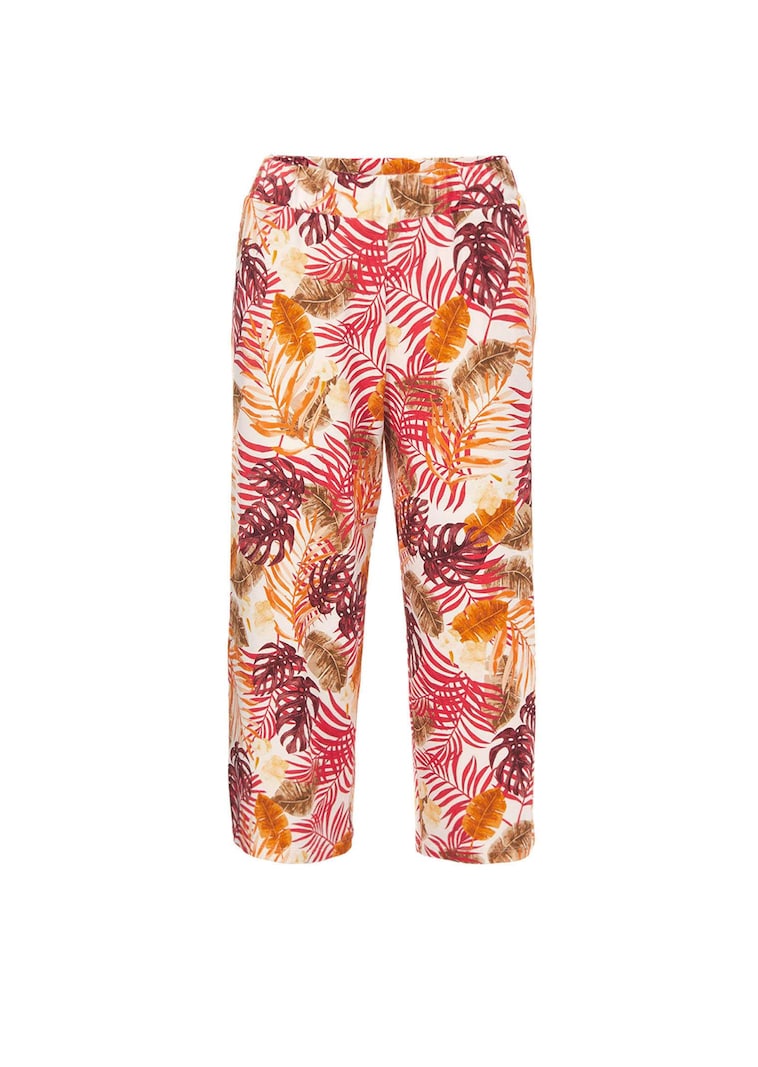 Culotte mit sommerlichem Blätterprint