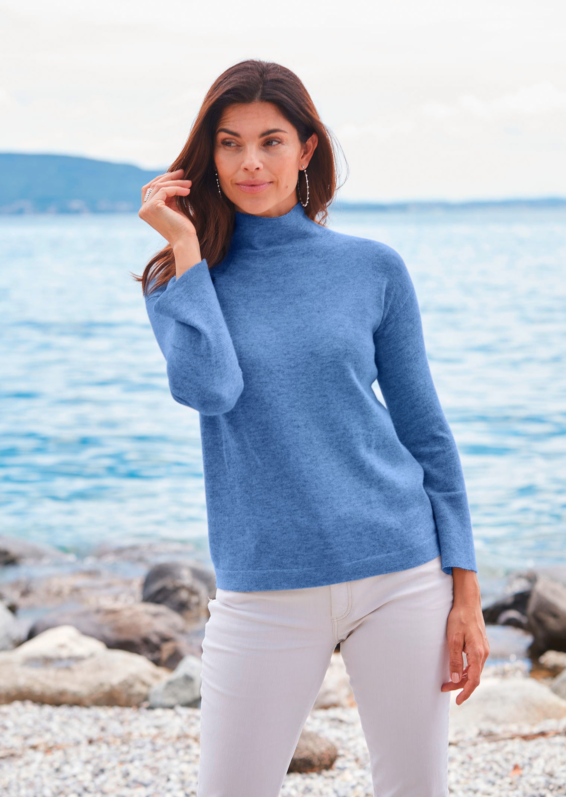 Pull à col montant