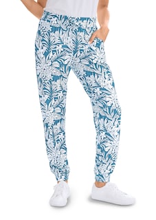 Comfortable joggers with a leaf print thumbnail 1