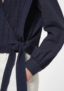 Wickelbluse mit Madeira-Stickerei thumbnail 6