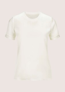 Zijden blouseshirt met geribde bies thumbnail 7