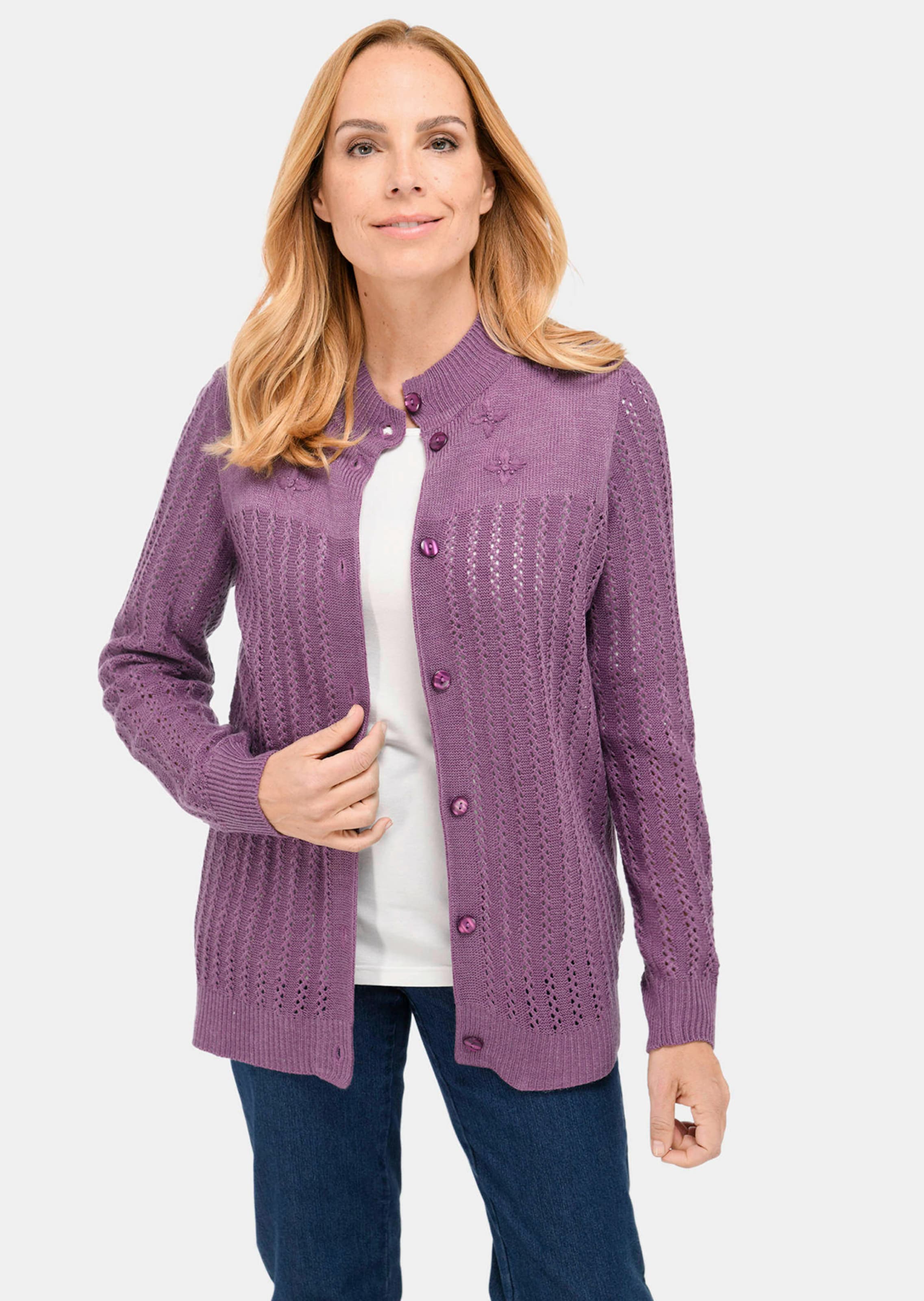 Ajourstrickjacke