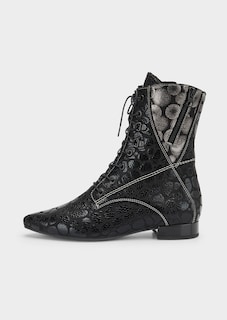 Schnürstiefelette mit ausgefallenem Muster thumbnail 4