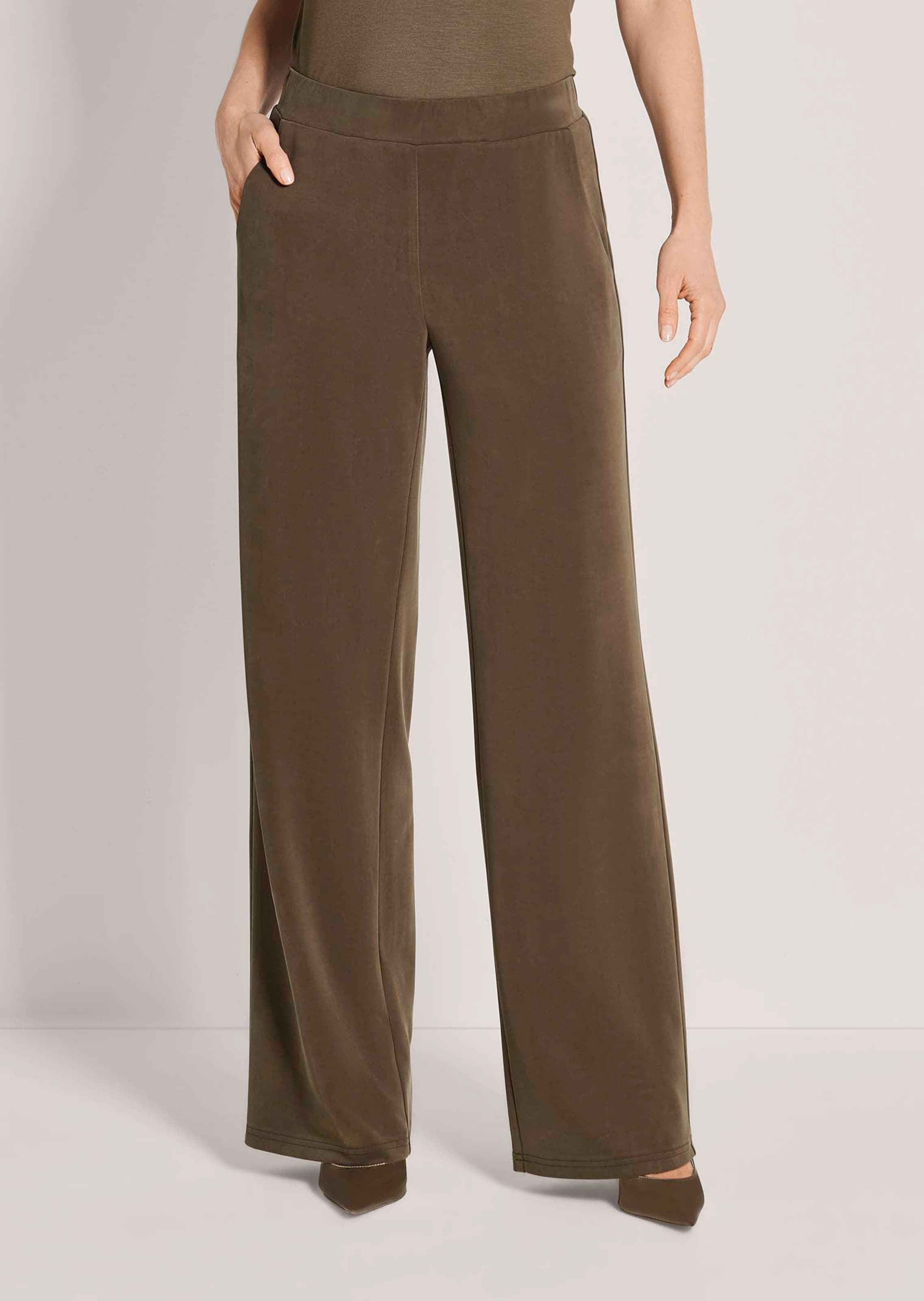 Pantalon à taille élastique en jersey doux