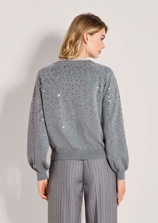 Strickjacke mit Pailletten und Kaschmir thumbnail 4