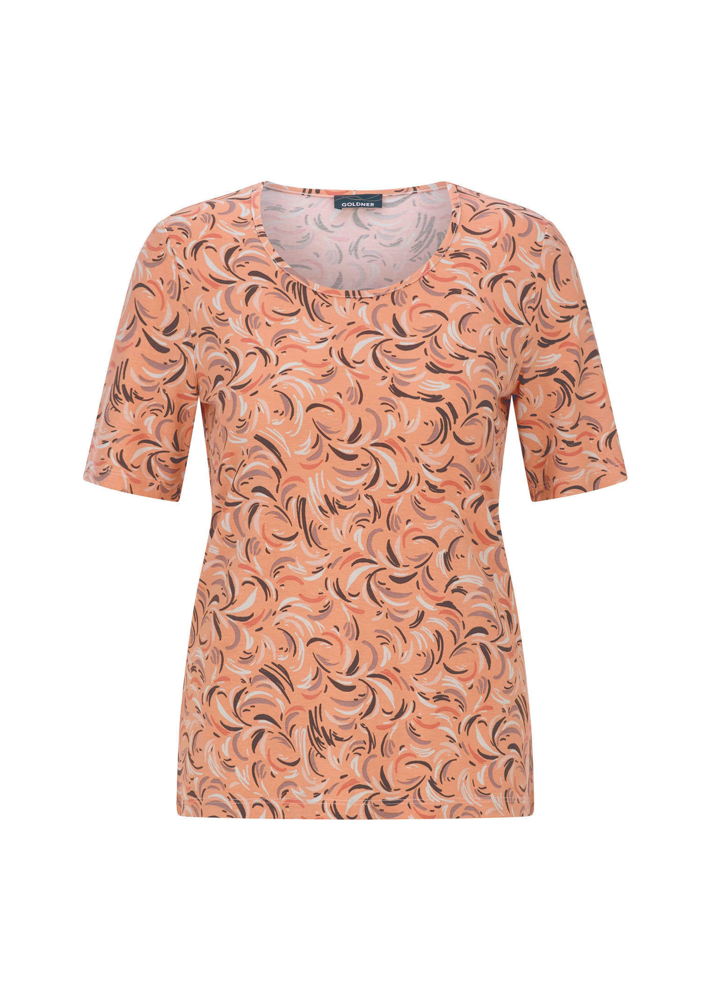 Shirt van viscose met een frisse all-over print