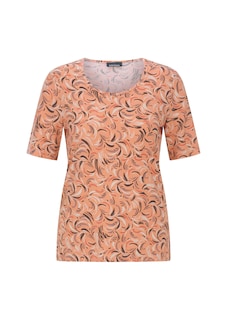 Shirt van viscose met een frisse all-over print thumbnail 6
