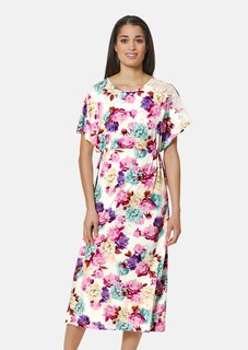 Nachtkleid mit Spitze und Blütenprint thumbnail 2