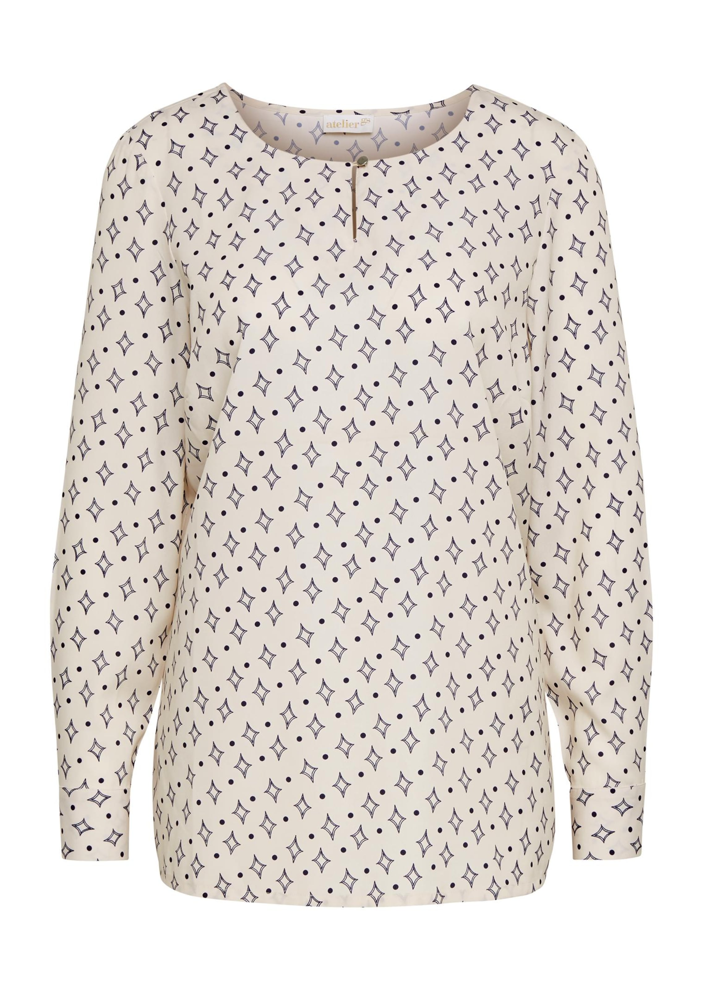 Druckbluse aus fließendem Material