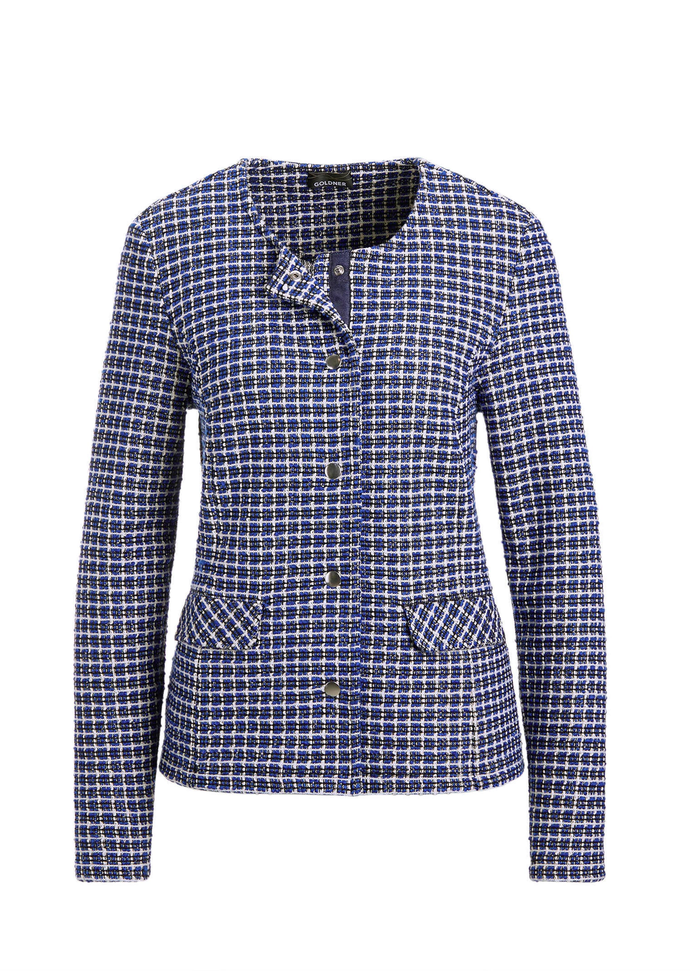 Jacke in Karo-Optik