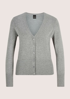 Strickjacke aus Viskose-Stretch thumbnail 7