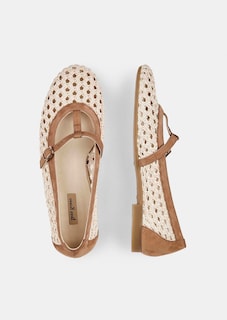 Geflochtene Ballerina mit Riemen thumbnail 2