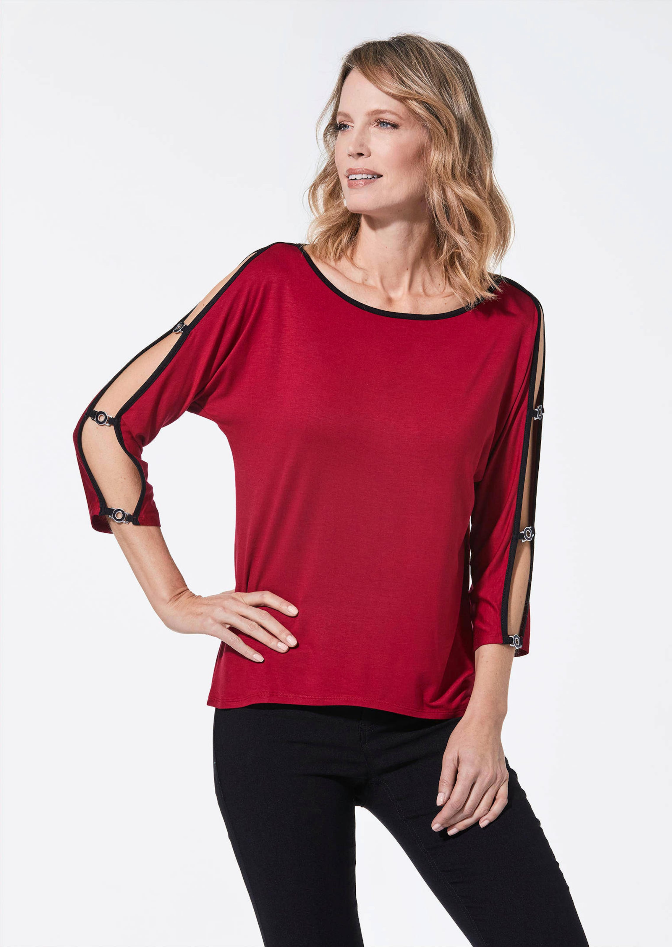 Elegant shirt met mouwen met splitje