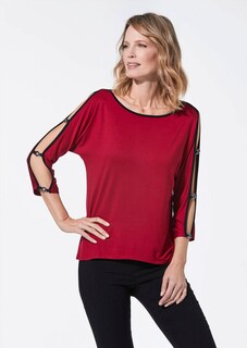 Elegant shirt met mouwen met splitje thumbnail 1