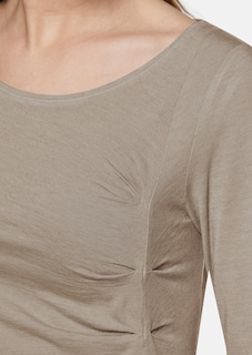 Shirt mit 3/4-Ärmeln und U-Boot-Ausschnitt thumbnail 5