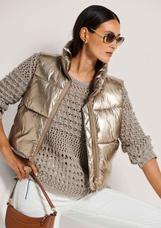 Gilet matelassé court style métallisé thumbnail 5