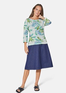 Pullover mit Blätterdruck in Merinoqualität  thumbnail 3